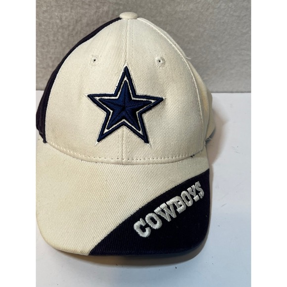 Dallas Cowboys NFL Team Apparel Hat Cap White Blue Embroidered - Picture 5 of 9